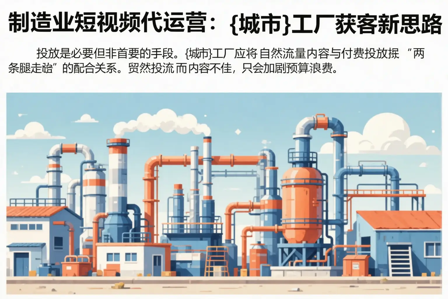 制造业短视频代运营:武山工厂获客新思路